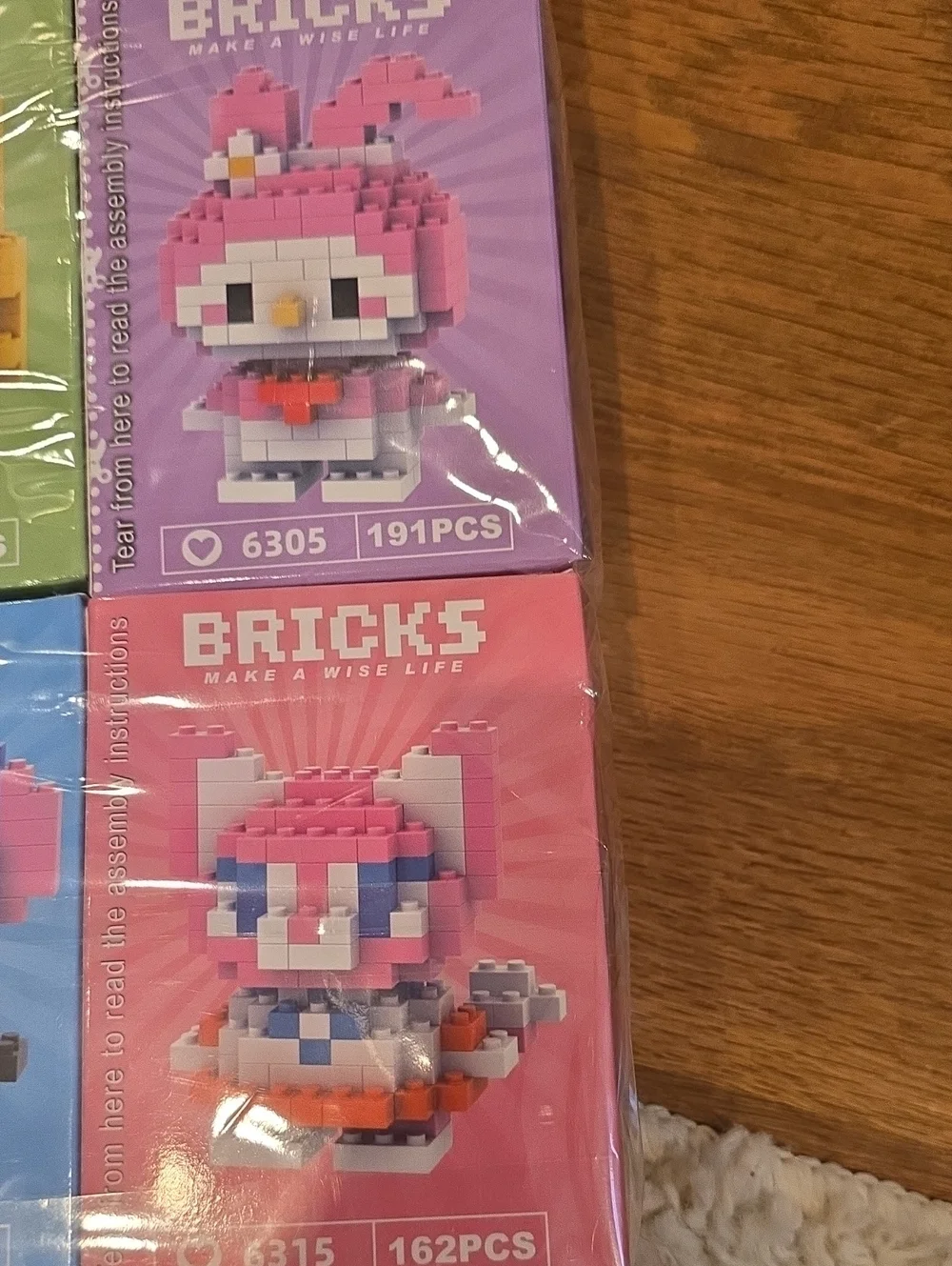 BULK Bricks Micro Building Toy Set - Assorted Colors 12 Sets